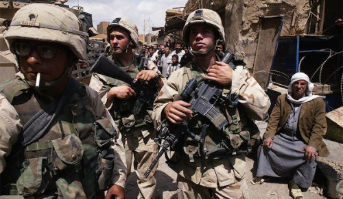 U.S. Marines in Baghdad, April 2003 (Oleg Nikishin/Getty Images)