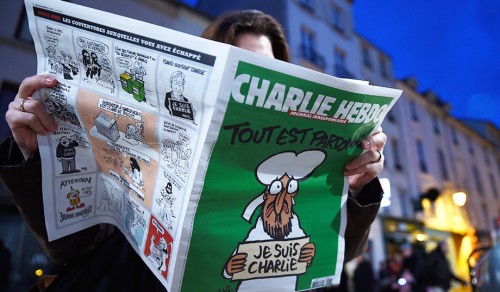 Charlie Hebdo returns to newsstands at the terrorist attack. (Pascal Le Segretain/Getty)