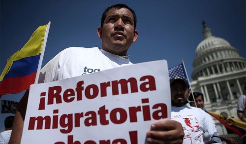 Immigration reform rally in Washington, April 2013. (Alex Wong/Getty)